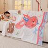Dopamine Sofa Blanket Cartoon Print New Plush Thickened Heat Retention Warm Fine Soft Comfortable Winter Blanket Multi-Purpose