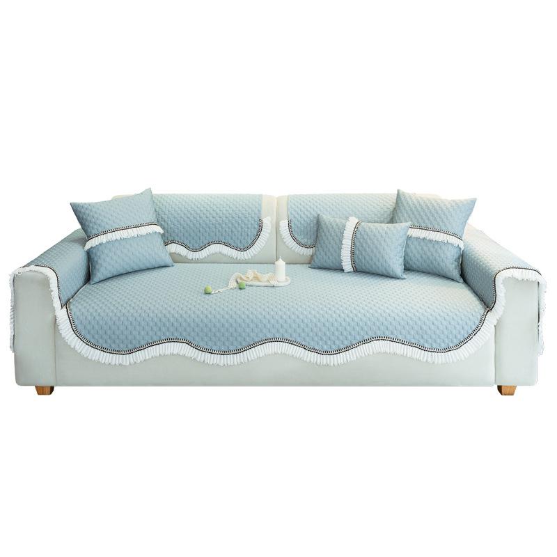 Special-Shaped Cool Ice Silk Sofa Cushion Summer Mat Irregular Non-Slip Seat Cushion Living Room Light Luxury Sofa Cover