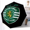 Printed Sporting CP logoPrinted Folding Umbrella,Outdoor,Leisure,And Travel Umbrella,Durable Umbrella Fabric,Birthday And Holiday Gift