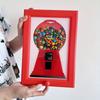 Candy Dispenser Picture Hanging Candy Frame Gumball Machine In A Frame Handy Fast Distribution Candies Nuts Christmas Gifts