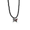 Unique Dark Style Necklace With Black Crystal Beads Elegant Clavicle Chain For Everyday Wear And Special Occasions