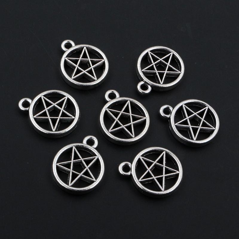 10-50pcs Star Charms Pendant Alloy Metal Crafts Jewelry Making Accessories for Necklace Bracelet Earrings DIY Findings