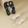 Augustine thick-heeled slippers women's summer wear 2025 new French temperament fashion fairy style one-word sandals
