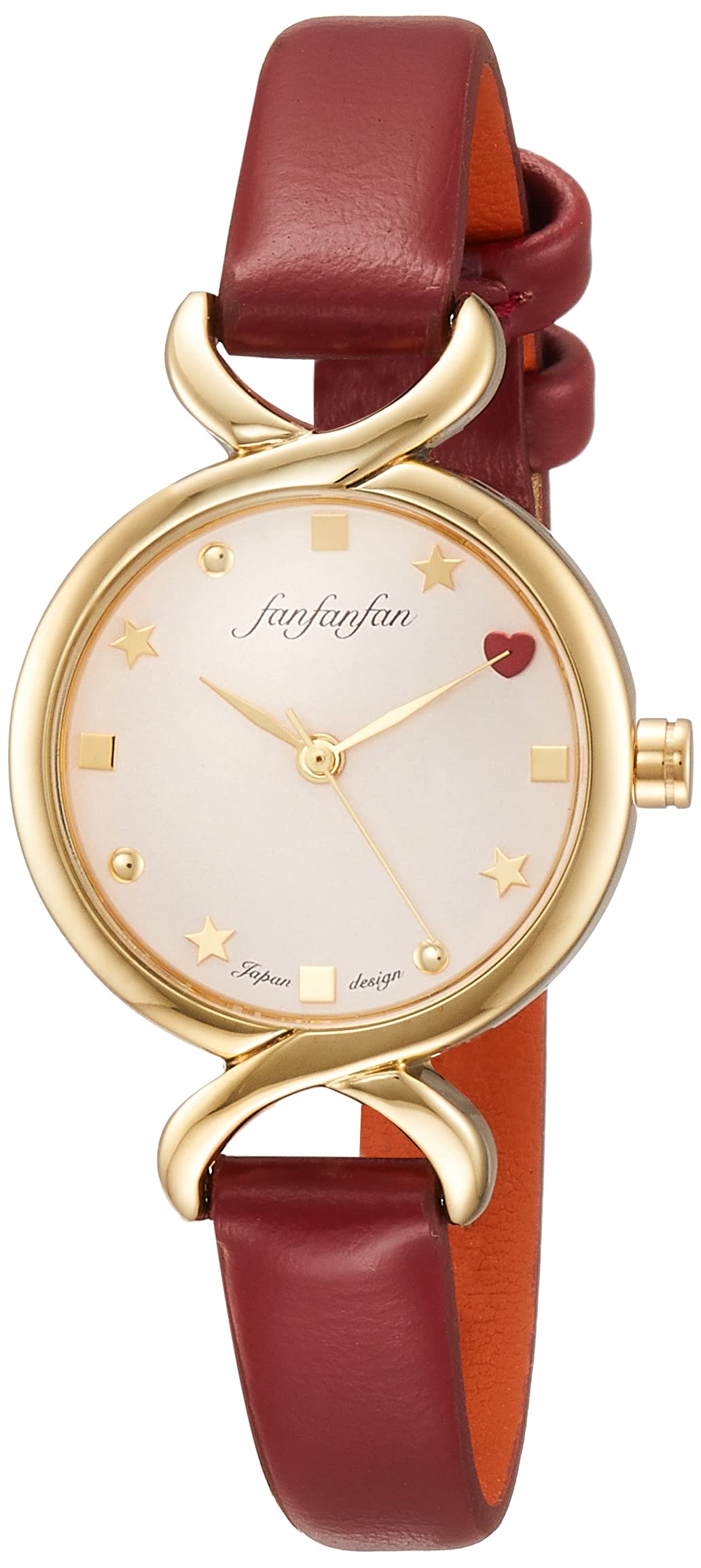 

ALIAS Watch F3 Classic Analog Waterproof Leather Strap FP004RD3 Women s Red