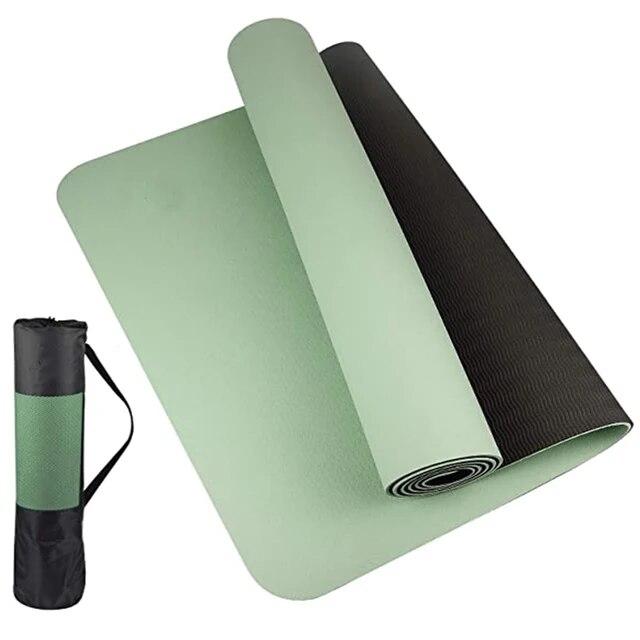 Thick Two-color, Non-slippery TPE Yoga Mat, High Quality Movement for Fitness Fitness In the Home of the Tasteless Pad180 * 57cm