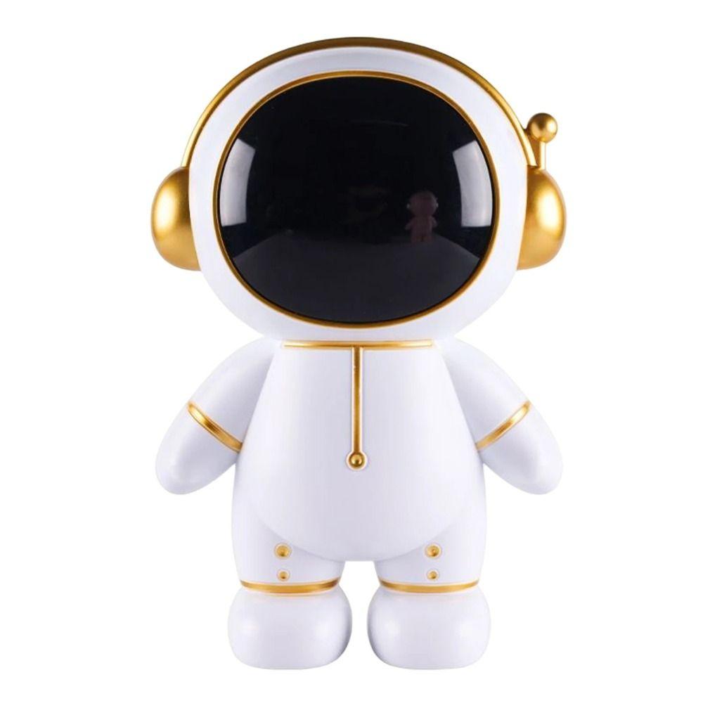 Night Lamp Astronaut Piggy Bank Large Capacity Collection Ornament  For Coins Cash