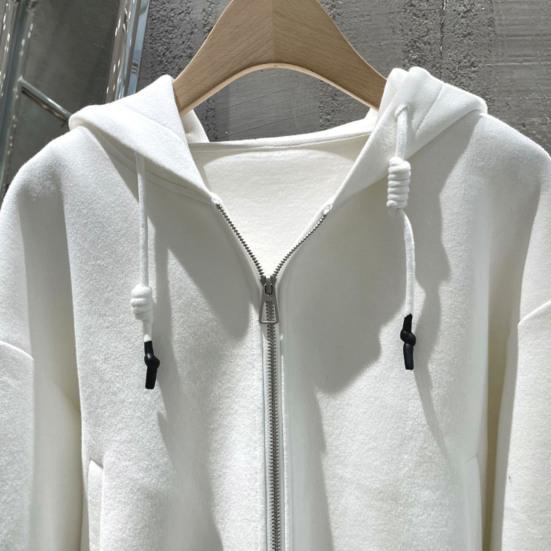 Dámské zimní kabát s kapucí dopisní potisk Dlouhý rukáv Silný zip Kapsy se stahovací šňůrkou Elastický lem manžety Měkký Teplý Ležérní Hip Hop Dámská bunda