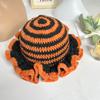 Handmade Crochet Conical Bucket Hat - Ruffled Brim Fisherman Hat for Women, Stylish Sun Protection Cap