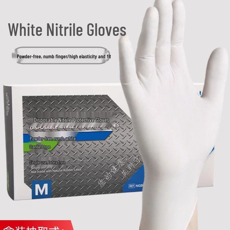 Inco Thickened Durable Nitrile Gloves - Food Grade, Waterproof, Non-Slip for Catering & Housework Large