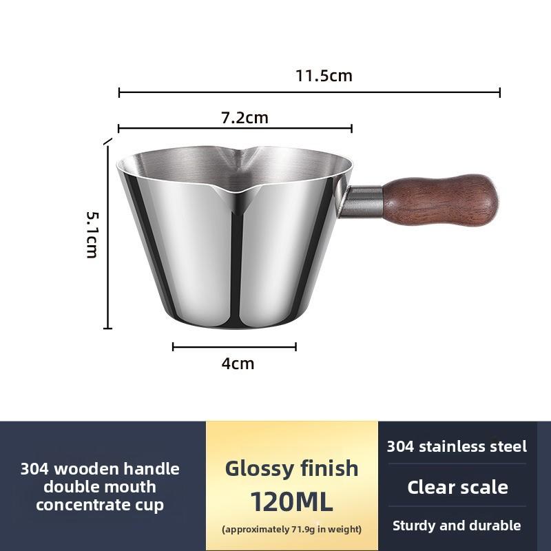 304 Stainless Steel Coffee Frother Pitcher Espresso Cup Coffee Utensil Food-grade Extraction Cup
