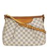 Used Shoulder Bag Siracusa PM N41113 Damier Azur/Nume Leather White Casual