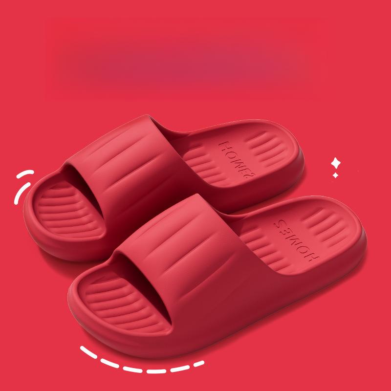 

Летние женские тапочки, для улицы, для ванной комнаты, для бани, нескользящие, для дома, крутые мужские тапочки 44-45 красный