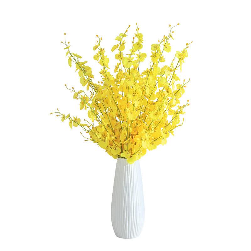 Phalaenopsis Orchid Artificial Flower Bouquet For Wedding Decor And Home Office Display