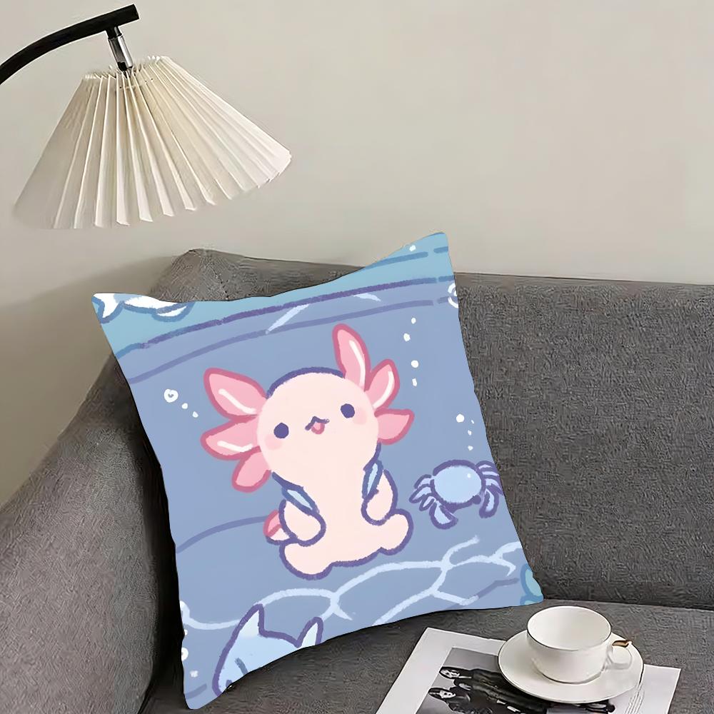 Salamander Cute Cushion Cover Pillowcase Ultra Soft Skin Friendly Fabric Cloud Like Comfort & Concealed Zipper
