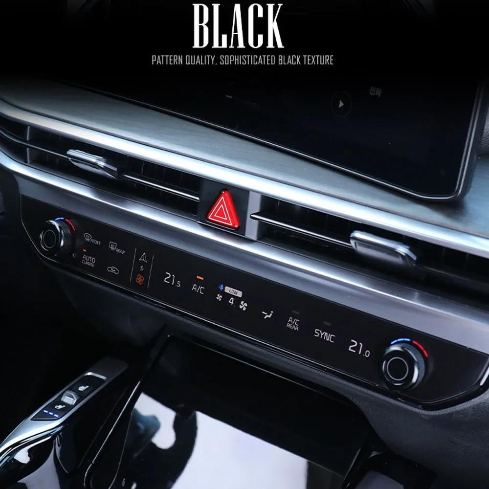 Aluminum Red Blue Black Air Conditioner Knob Trim Ring Control Adjust Button Cover For Kia K5 2025 PE