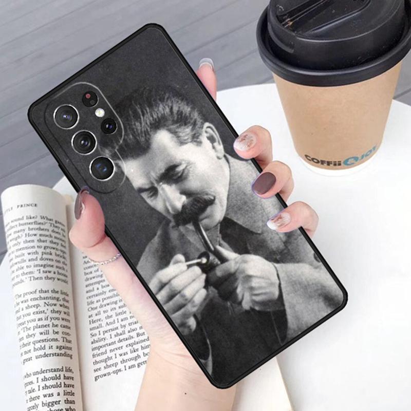 Russian Commander Stalin phone case Cover For Samsung Galaxy S24 S25 Ultra S21 S22 Ultra S10E Note 10 Plus Note 20 FE S23