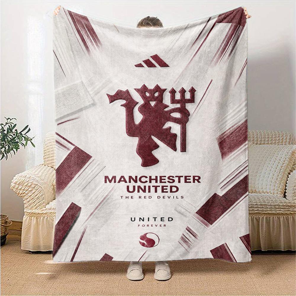 Manchester Blanket Ultra-Soft Perfect for Bedding Couch Office Chair for All Occasions Modern Style Gifts For Family Or Friends