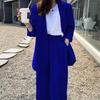 Korean Style 2025 Loose Casual Padded Shoulder Suit Jacket - Multiple Colors