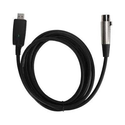 JORINDO 3 Maters USB To XLR Cable Male To 3‑Pin Female Microphone Cable Extension Cord
