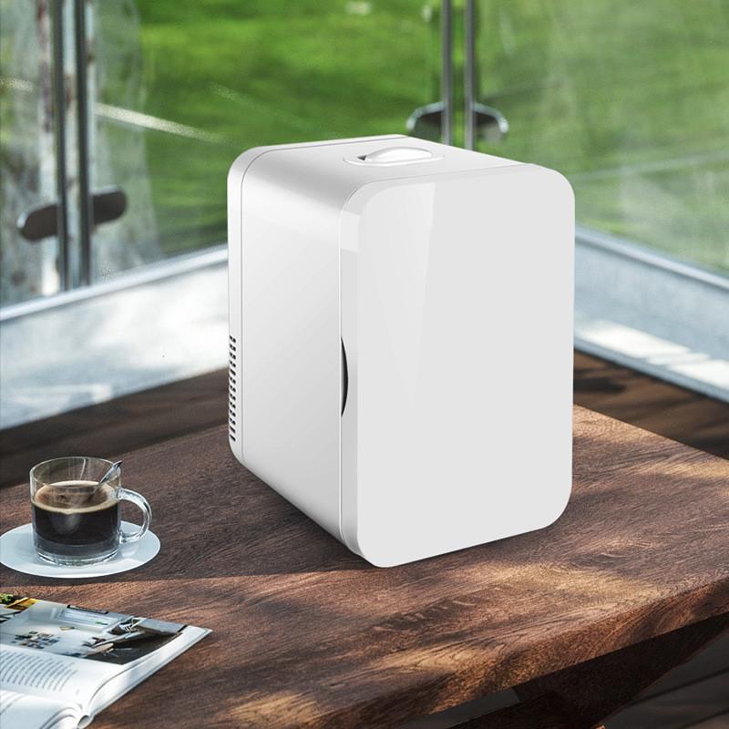 40W 8L Büyük Kapasiteli Araba Buzdolabı Mini Taşınabilir Kozmetik Depolama Dondurucu Soğuk ve Sıcak Çift Amaçlı Buzdolabı 20,5 * 26 * 30 cm