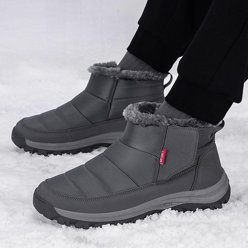Autumn and Winter Large Size Old Man Cotton Shoes Men and Women Velvet Warm Mother Shoes Soft Sole Grandma Shoes Snow Boots