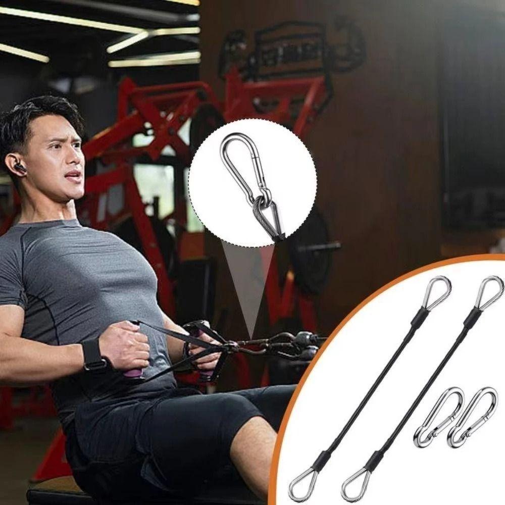 Sturdy Gym Cable Stainless Steel Gym Machine Extension Cable Tricep Pull Down and Leg Extensions