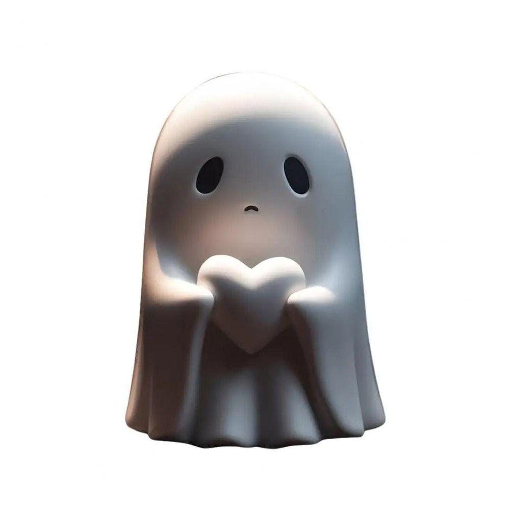 

Cute Halloween Ghost Figurine Resin Small Sculpture Micro Landscape Little Ghost Statue Gift B
