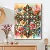5DDIY Diamond Painting Colorful Cross Butterfly Jewelry Cross Embroidery Set  with Diamond Embroidery Flower Home Decoration
