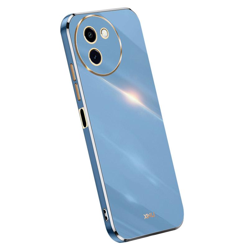 

For vivo Y200i 5G Case Anti-Drop Electroplating TPU Phone Cover Blue