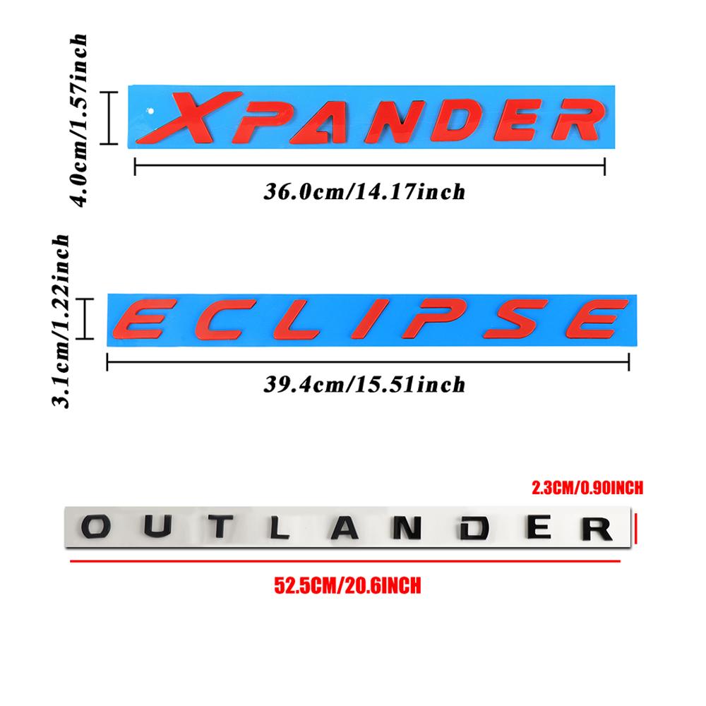 1PC 3D Car Front Grille Trunk Emblem Plastic Sticker For Mitsubishi Lancer 9 EX Colt Outlander 3 ASX Pajero L200 Galant Space EX8
