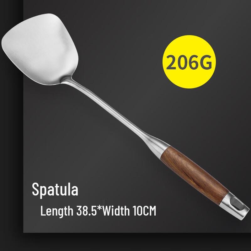Abay Stainless Steel Rosewood Spatula Set