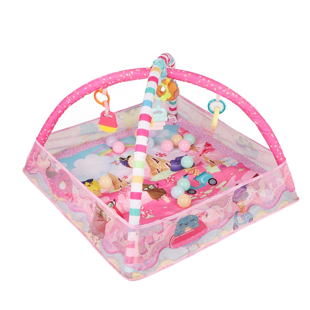 Mata edukacyjna dla niemowląt Kwadratowa Wzór Kreskówkowy Fabryka Cukierków Wielofunkcyjna Bezpieczny Plastik Składana