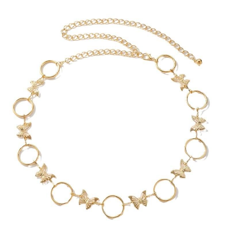 Water Butterfly Diamond Waist Chain For Women With Chic Style And Adjustable Fit