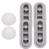 4Pcs Toilet Seat Bumper Heavy Duty Plastic Cushioning Pad Antislip Gasket for Toilet Seat Protection Shock Absorption Universal
