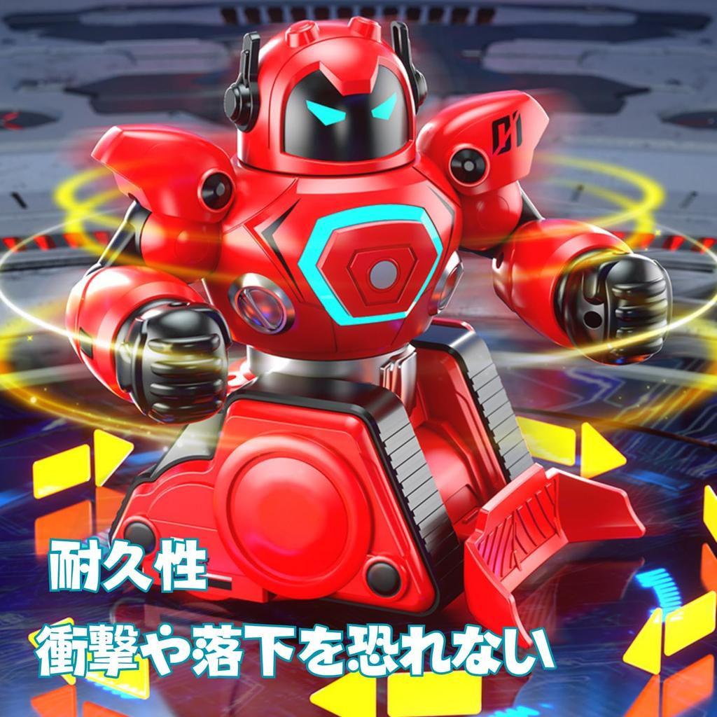 PRECKIN Whirlwind Strike Bojový RC Robot Set, Interaktivní Boxerské a Fotbalové Bojové Hračky, 2 Kusy, Nabíjení přes USB, Modrá a Červená, 2 Náhradní Baterie