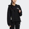 Adidas Originals Trefoil Side Button Sports Pullover Hoodie Women hoodies Black HC6574