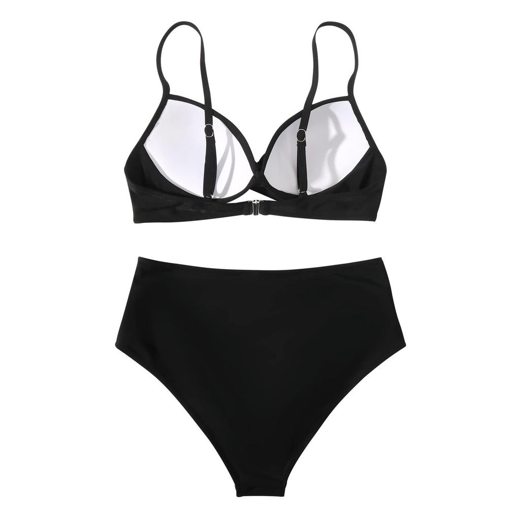 Women's Sexy High Waist Bikini Swimwear with Underwire Support