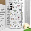 Lucky Eye Blue Evil Eye Print Phone Case for Samsung Galaxy A14 A16 A55 A54 A36 A53 A13 A15 A25 A52 5G Clear Soft Covers Fundas