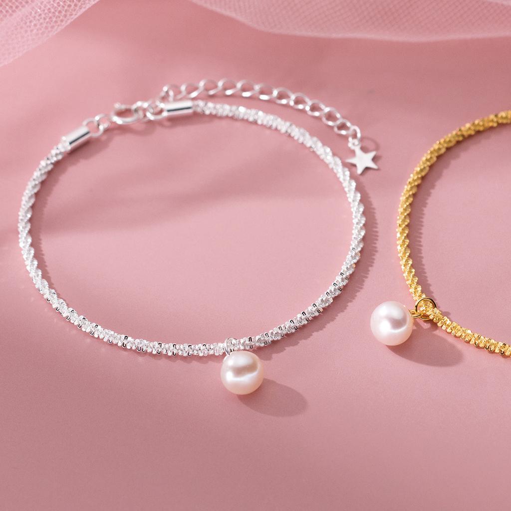 Small Fresh Gypsy Natural Freshwater Pearl Bracelet Retro Style Hand Jewelry Wholesale