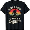 Bigfoot Hide And Seek World Champion Sasquatch Retro Vintage Gift Unisex T-Shirt Mens Womens Tees Top