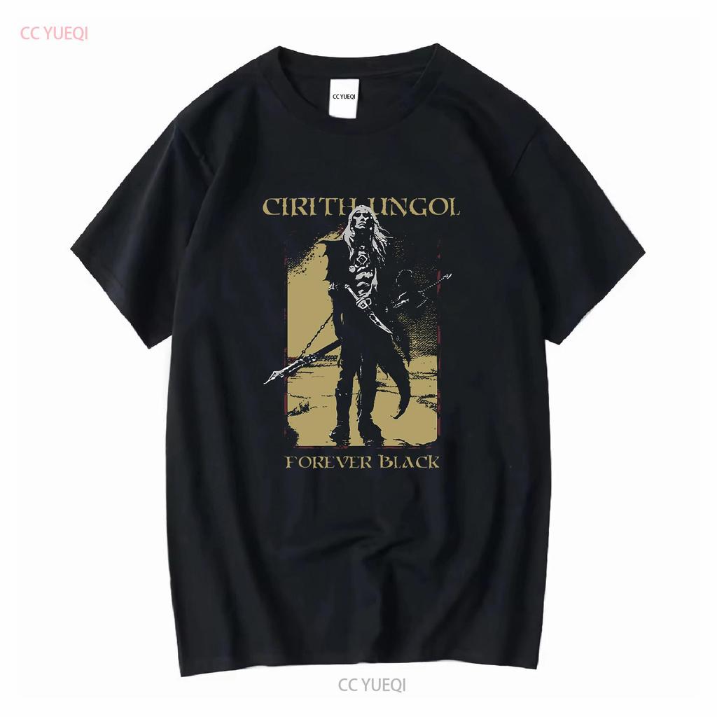 RETRO Cirith Ungol Forever Black T Shirt All sizes Q781 long or short sleeves vintage Washed Soft Stylish Stretched Breathable