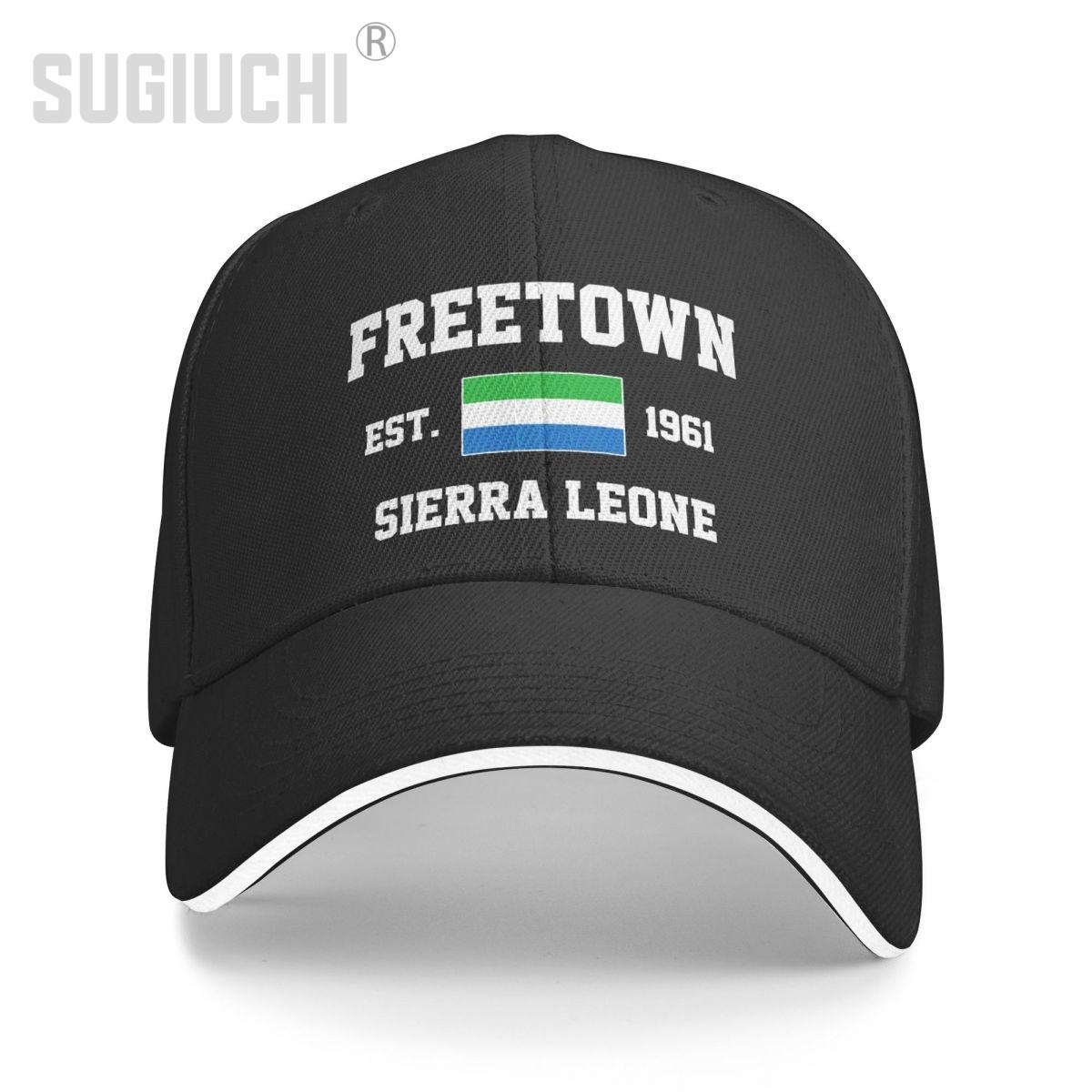 

Baseball Cap Sierra Leone EST.1961 Freetown Capital Unisex WoUnisex Unisex Hip Hop Sandwich Caps Snapback Golf Hat Fishing