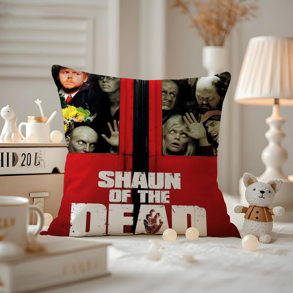 Shaun Of The Dead Cushion Cover Pattern Printed Pillowcase For Living Room Sofa Cushion Cover & Bedroom Decor