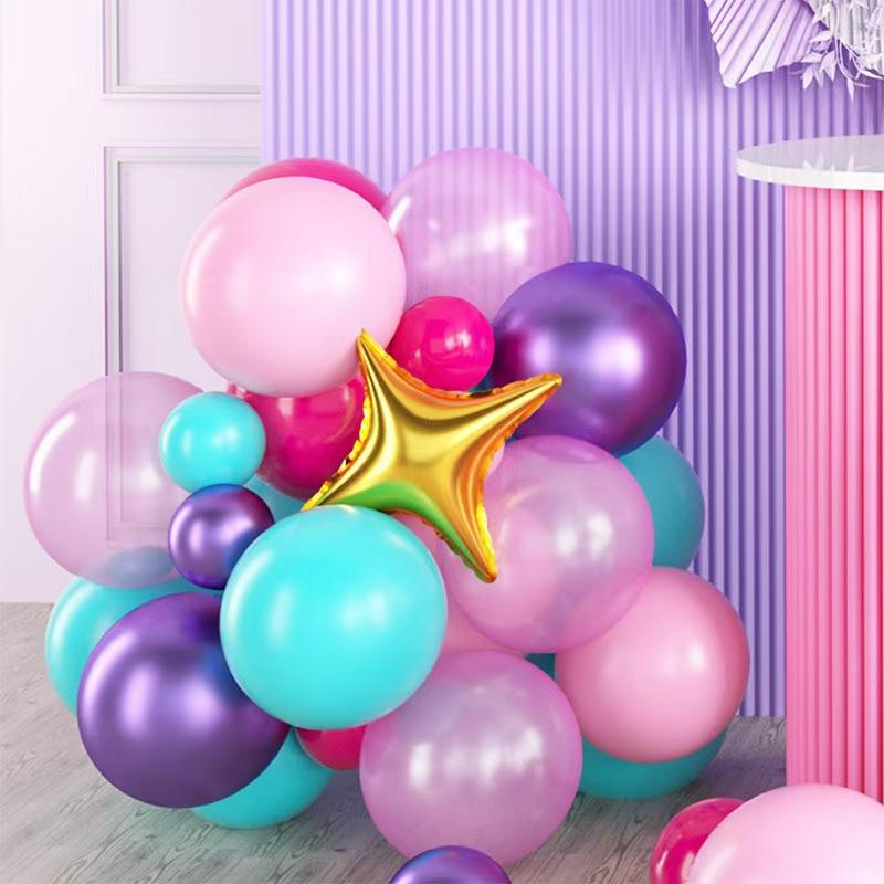 Unicorn Theme Arch Latex Star Balloon Chain Birthday Party Decoration Scene Decoration