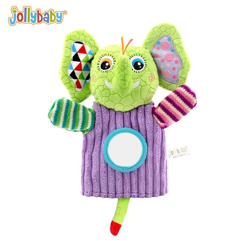 Baby Hand Puppet Plush Toy With Elephant Cat Design For Sensory And Parentchild Interaction