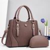 New Fashion Women's Handbag 2 Piece Set Handbag Large Capacity Multifunctional Shoulder Crossbody Bag Trendy Style Tote Bag