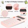Pink Calculator Small Basic Calculator for School Back to School Gifts School Supplies 4 Function Calculators for Students Pocket Calculators Pink