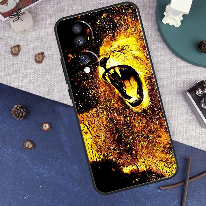Roaring Lion Case For Honor Magic 7 6 5 8 Pro Cover For Honor 400 200 50 70 90 Lite X8a X8b X9a X9b X9c