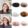 Fashionable Beret Soft and Skin Friendly Warm Hat Leisure Plush Hat  Summer