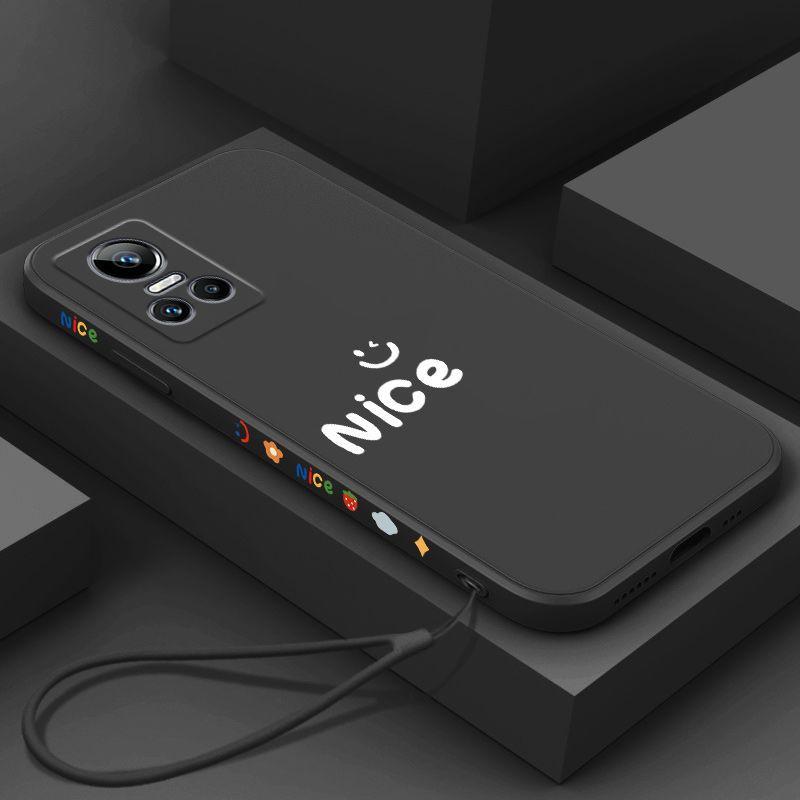 RealmeGTNEO3 Mobile Phone Case Liquid Silicone Protective Case All-inclusive Straight Edge Anti-drop Soft Case